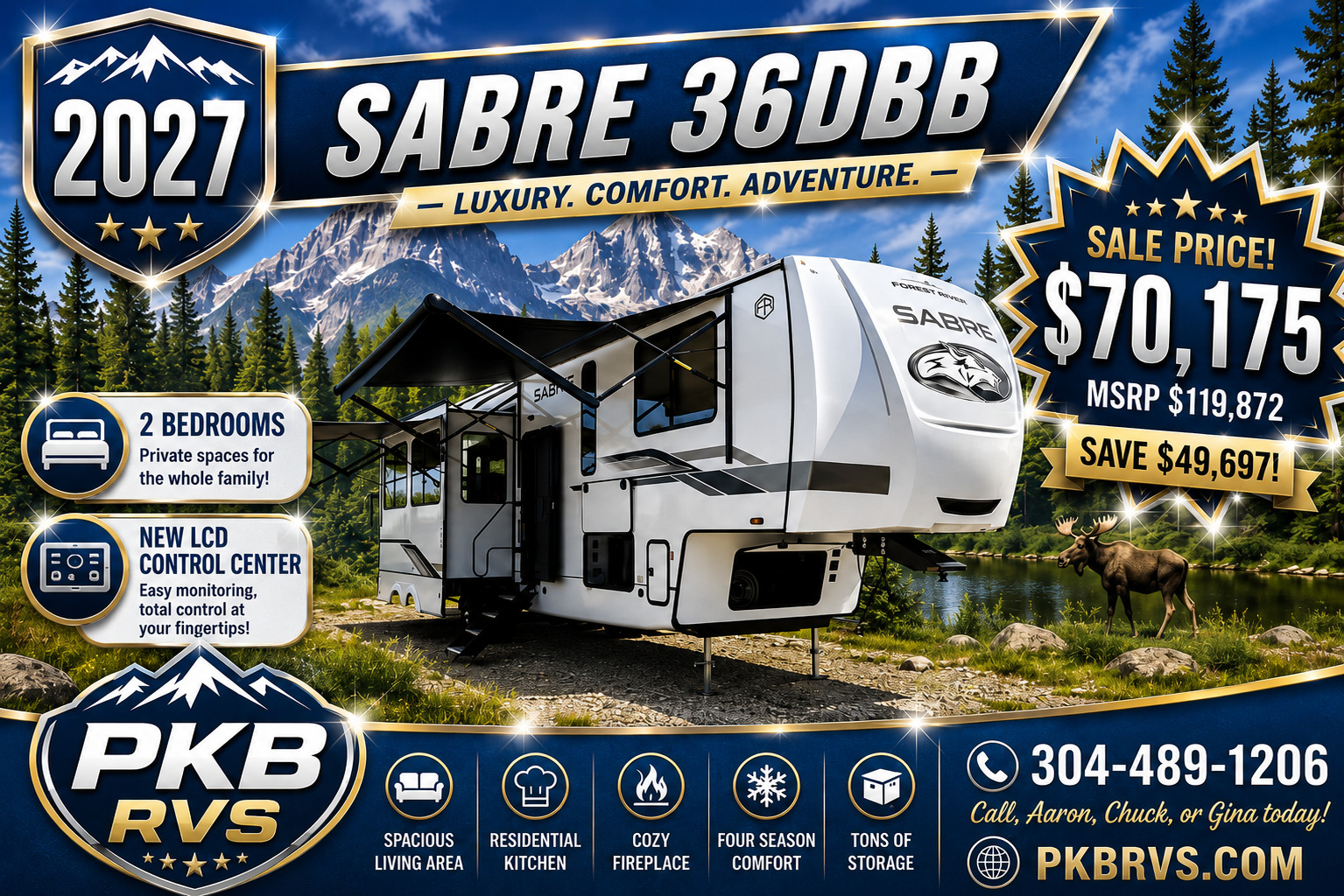 2027 Forest River CHEROKEE SABRE 36DBB in mineral wells WV