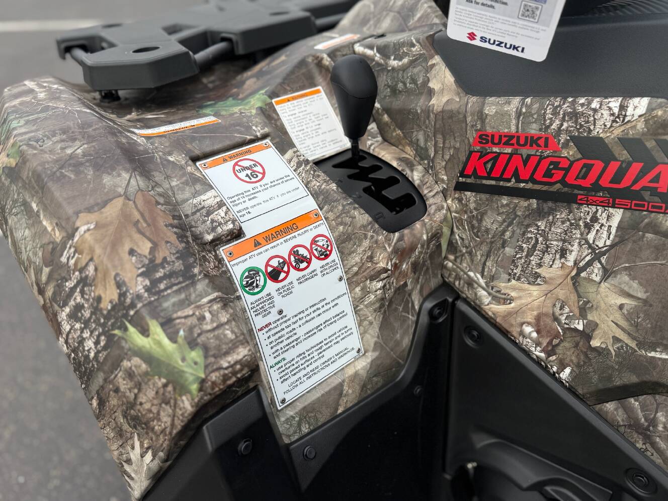 A photo of this 2025 Suzuki KingQuad 500AXi Power Steering SE Camo