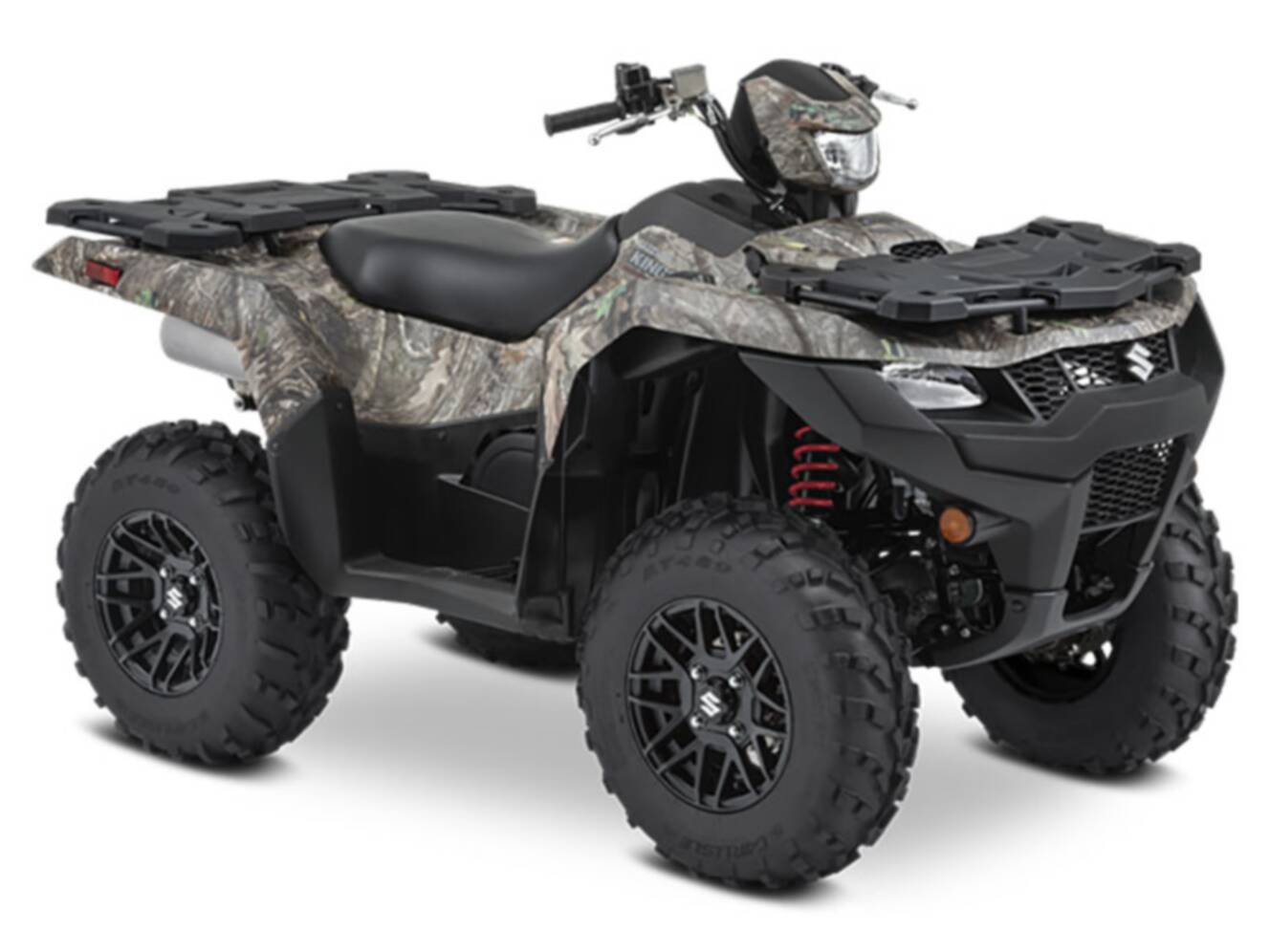 A photo of this 2025 Suzuki KingQuad 500AXi Power Steering SE Camo