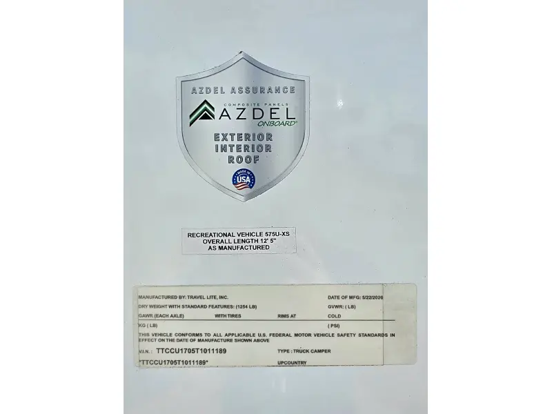 2026 Travel Lite Rv Up Country 575U-XS