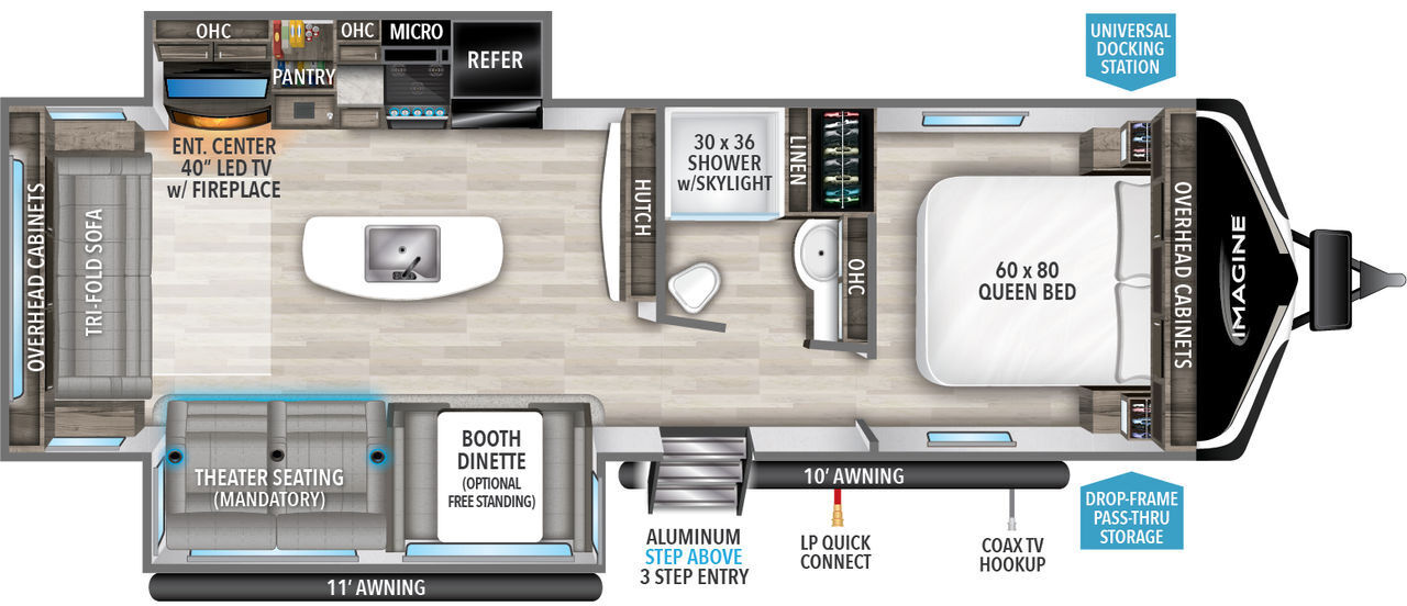A photo of this 2021 Grand Design IMAGINE 2970RL