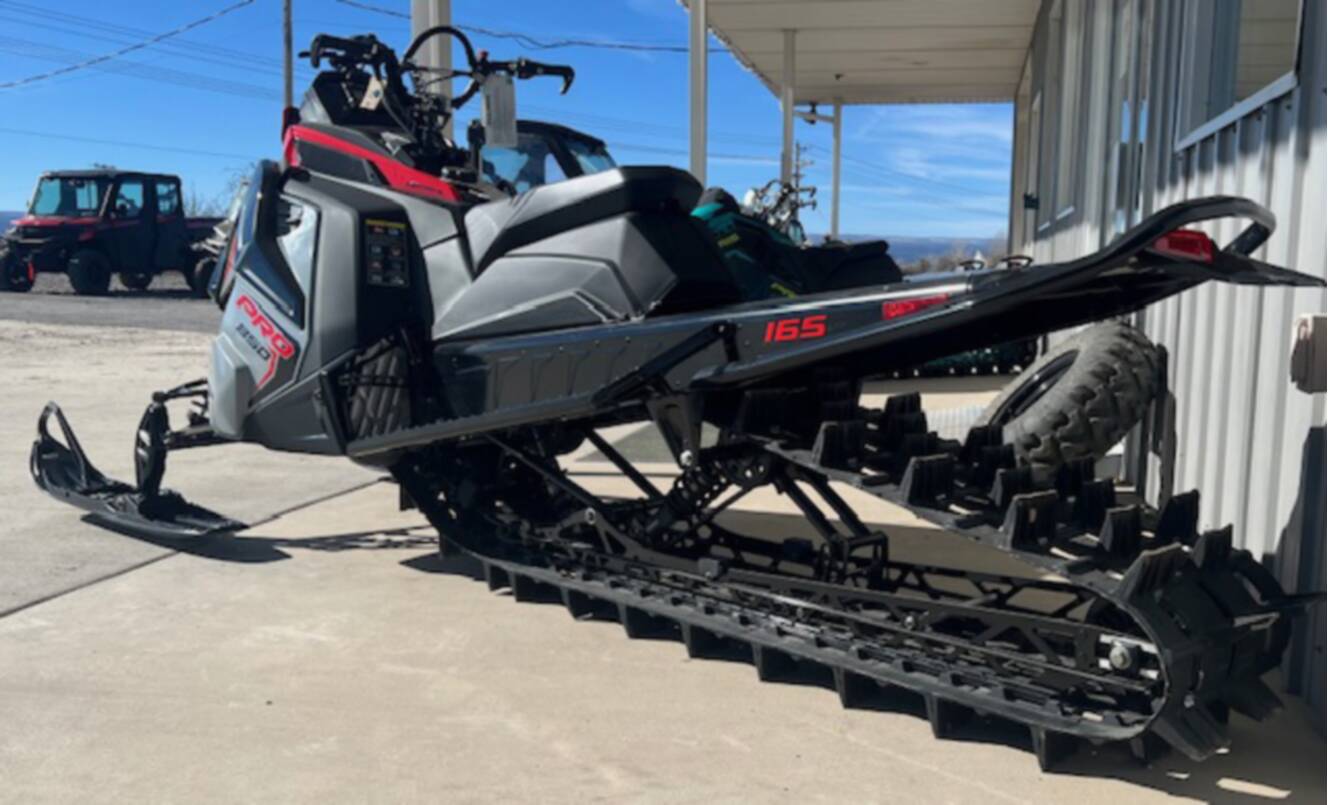 A photo of this 2025 Polaris PRO-RMK 165 850