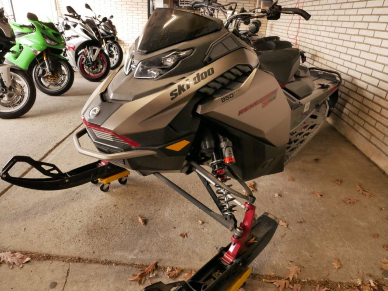 A photo of this 2023 Ski-Doo Renegade® X-RS® 850 E-TEC® Ice Rip. XT 1.25_Smart-S_