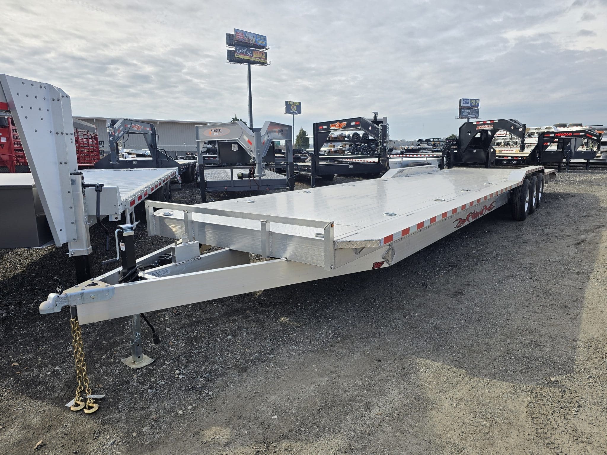 2025 wolverinetrailers 8.5x36' 21K All Aluminum Deck Over Car Hualer Trailer in Byron, GA