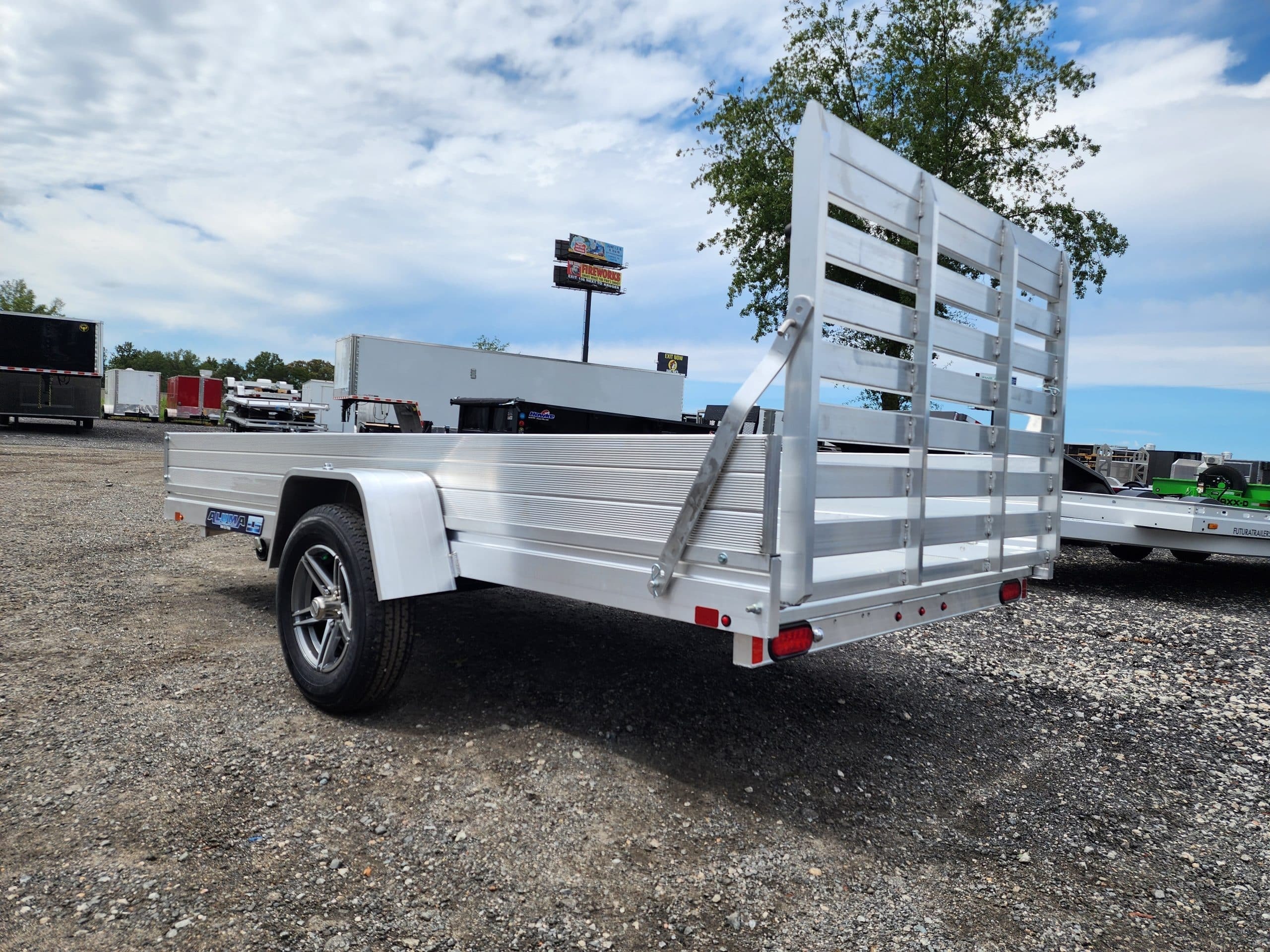 2025 Aluma 6812H-ESA-S-TG 5.8x12ft aluminum trailer in Byron, GA