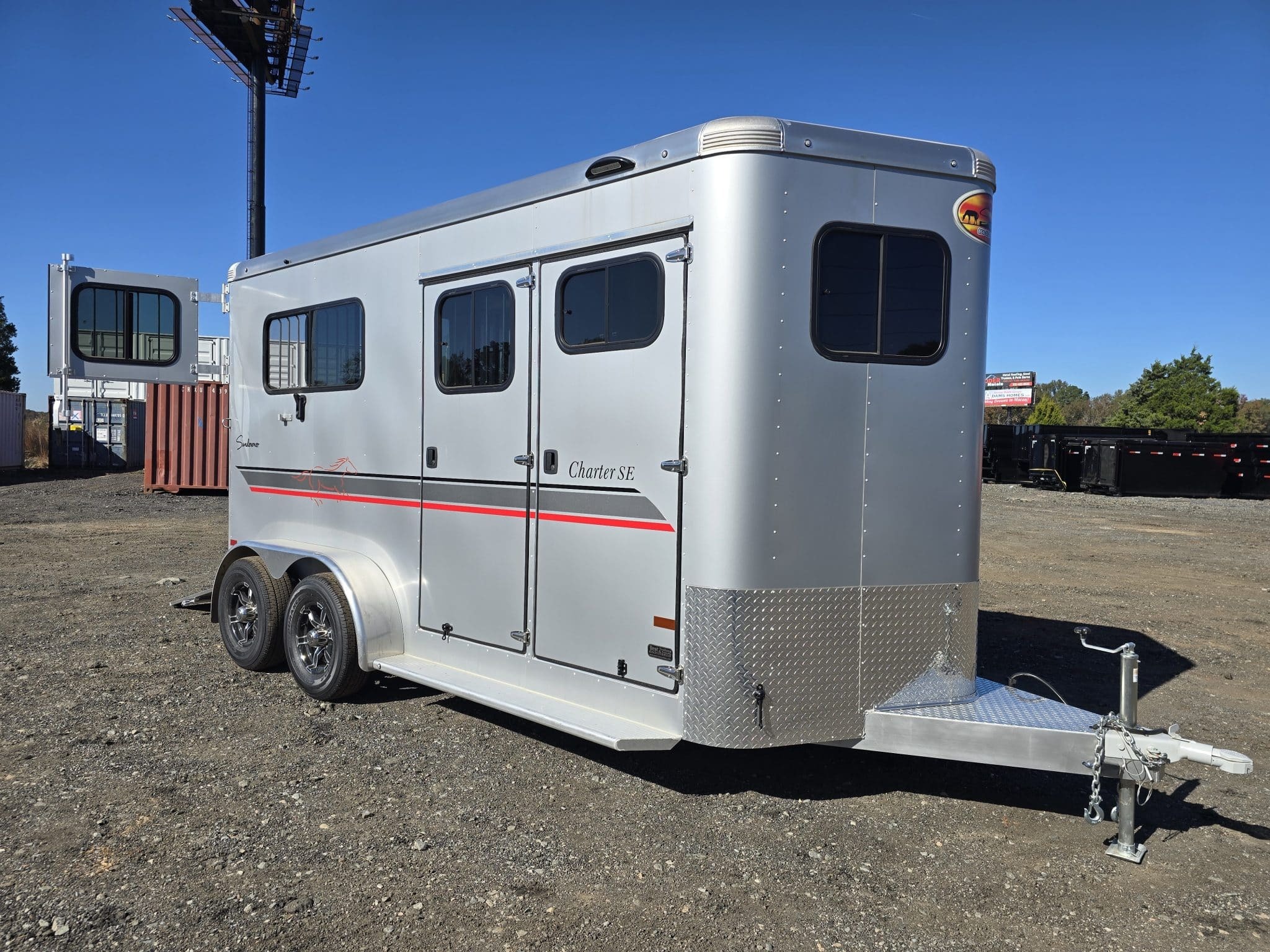 2026 sundowner 7x16 Charter 2 Horse Straight Load Bumper Pull in Byron, GA