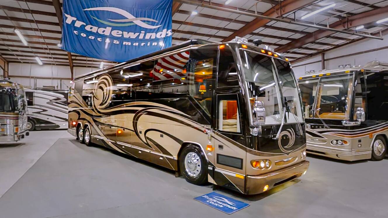 A photo of this 2009 Prevost Millennium H3-45