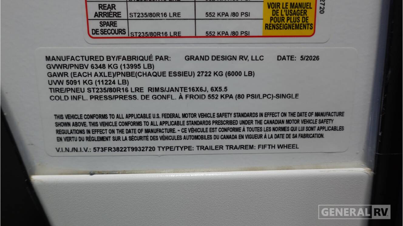 A photo of this 2026 Grand Design REFLECTION 324MBS