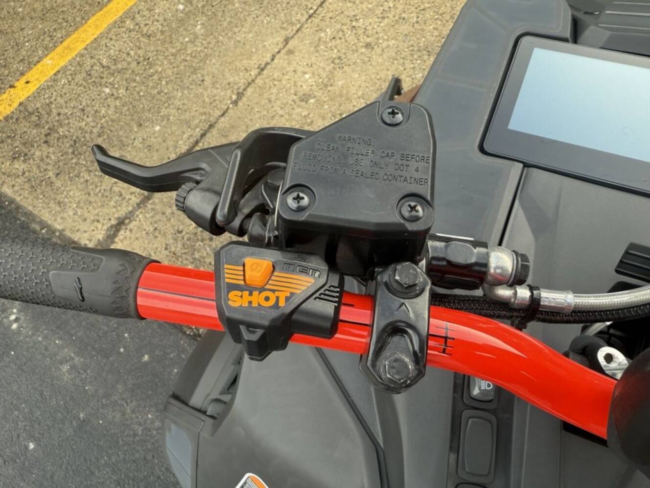 A photo of this 2025 Lynx Shredder DS 850 E-TEC Turbo R_4100_10.25in / Red