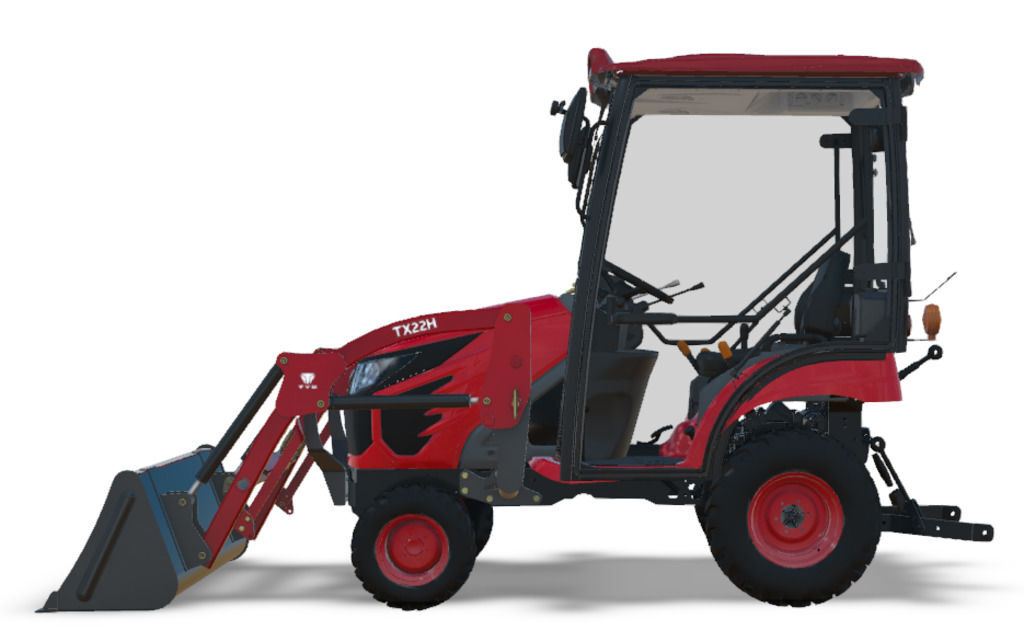 2025 TYM T224HC Tractor with 22HP, Heated Cab, Mower and Loader in Loudon, NH