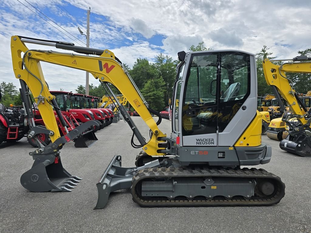 2025 Wacker Neuson ET58 Excavator w/44.8 hp, Cab, & Angle Blade in Loudon, NH