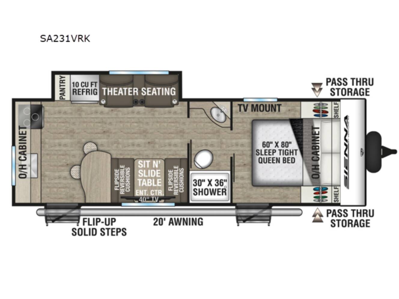 A photo of this 2027 Venture Rv Sienna 231VRK