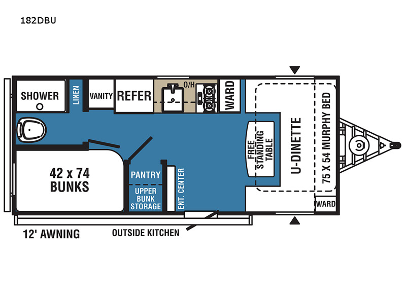 2022 Coachmen Rv Clipper Ultra-Lite 182DBU in sparta TN
