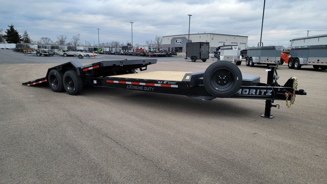 2026 Moritz International 7'X16'+8' 22.9K Tilt / Spare / Equipment Trailer in Delphos, ME