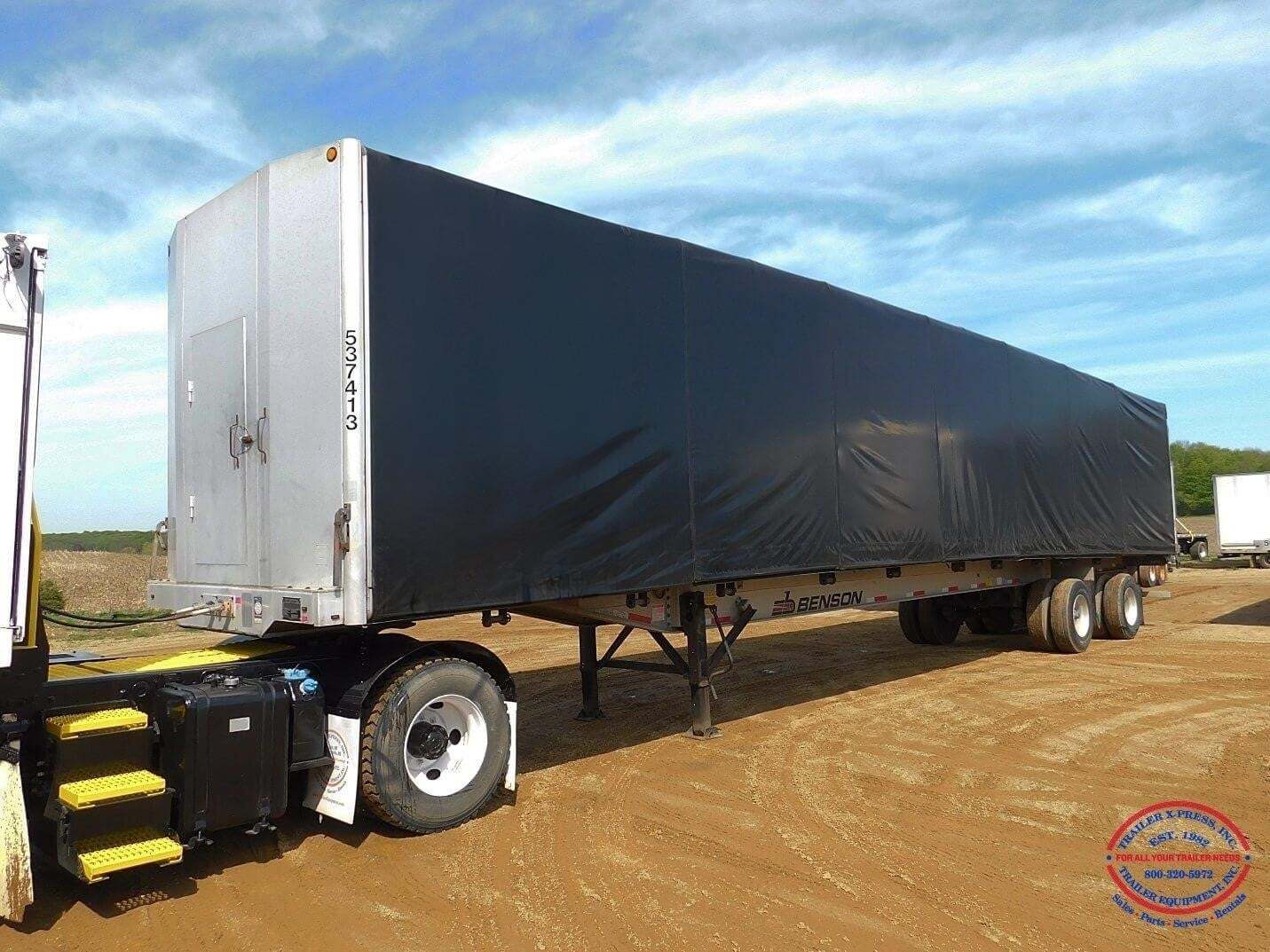 2015 BENSON 53FT CURTAIN SIDE - ALL ALUM- SLIDING SPREAD AXLE in Byron Center, MI