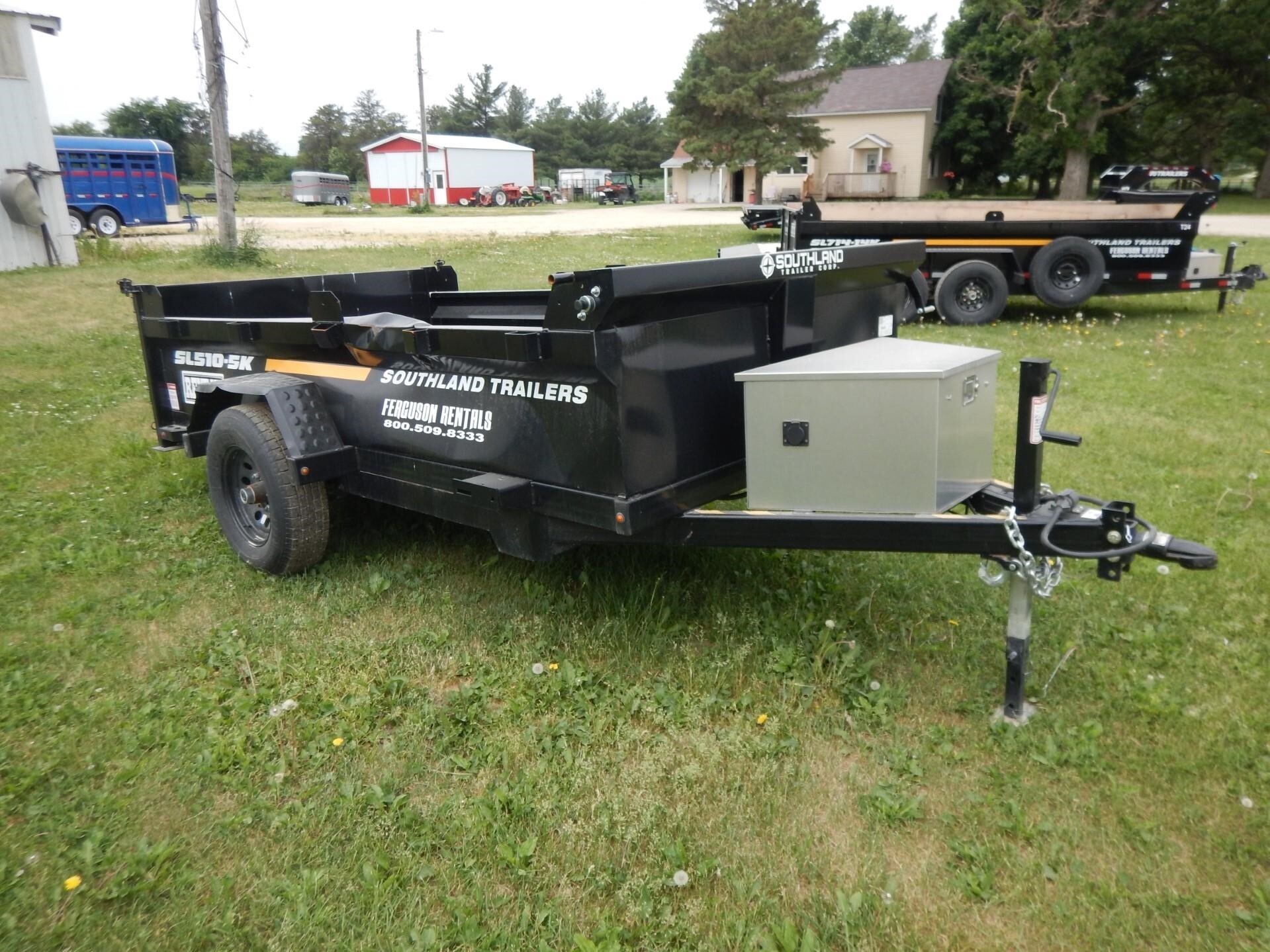2024 SOUTHLAND 5'X10' SINGLE AXLE DUMP TRAILER - T25 RENTAL in Dover, MN