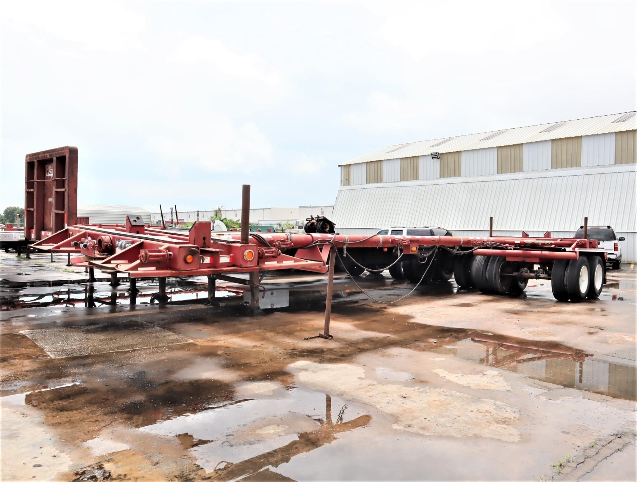 2016 SUNBELT MFG 40' EXTENDABLE STEERABLE POLE TRAILER in Houston, TX
