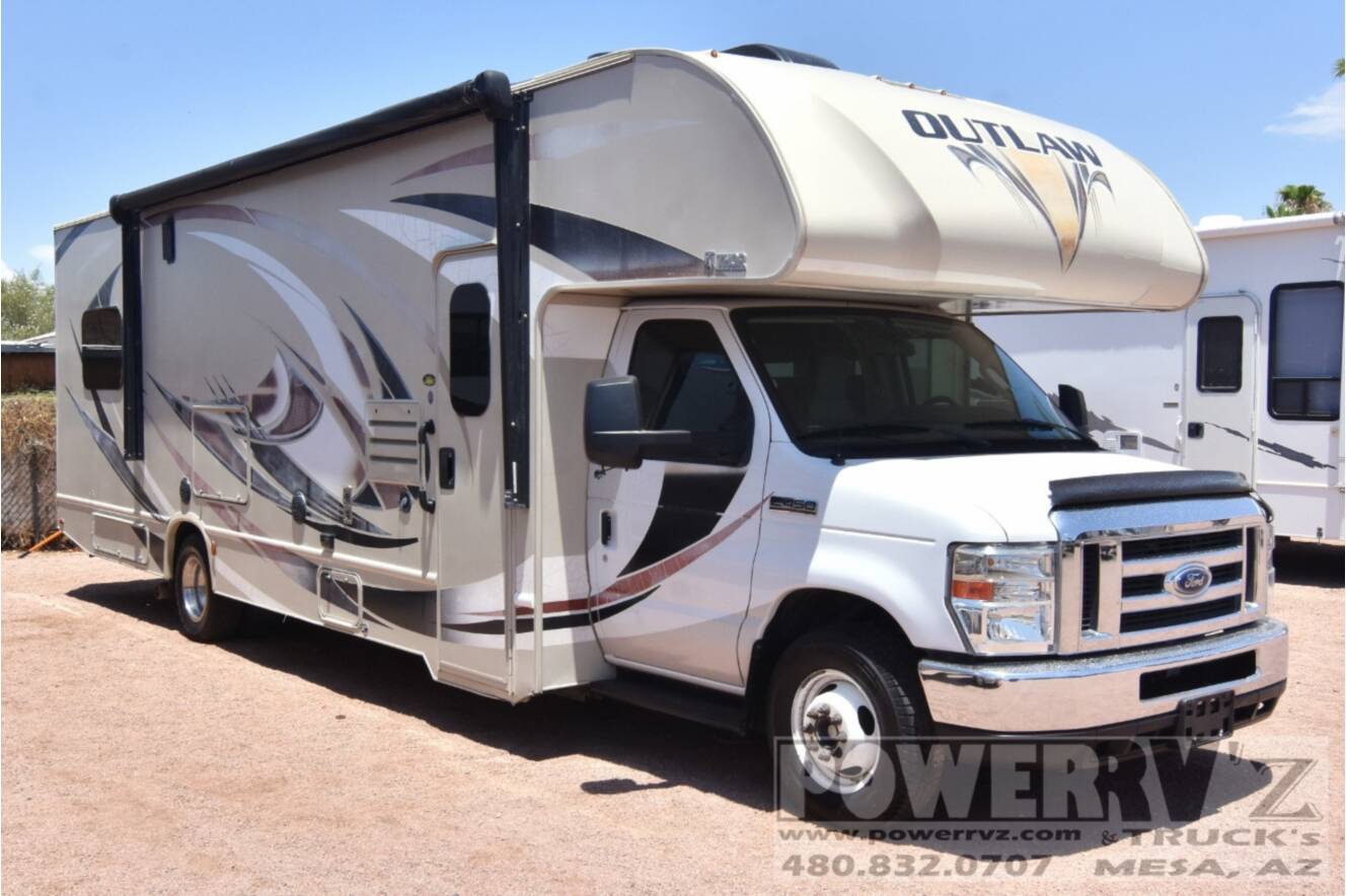 A photo of this 2018 Thor Motor Coach Outlaw 29H