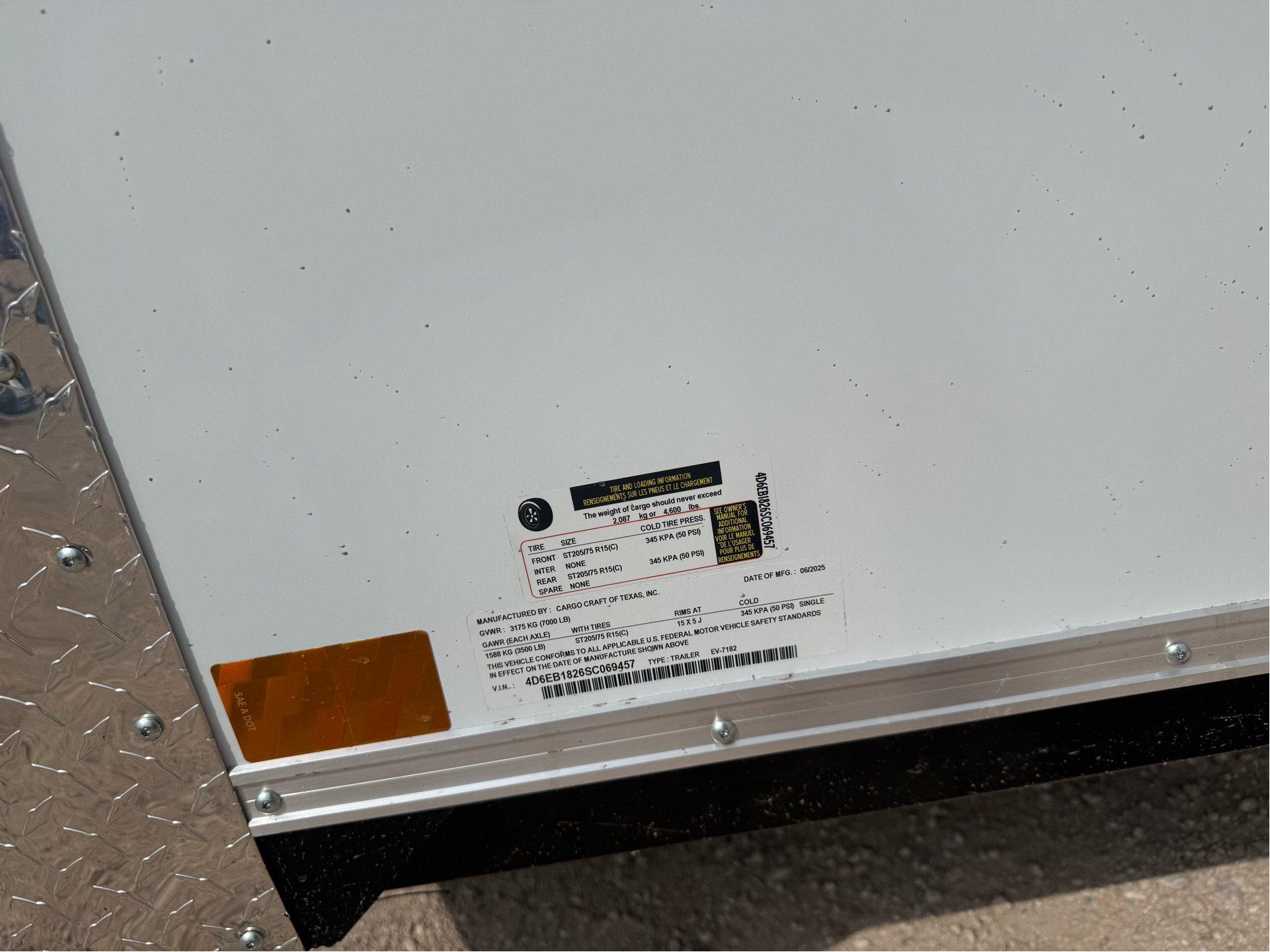 2025 Cargo Craft 7X18X6.5 EV in odessa TX