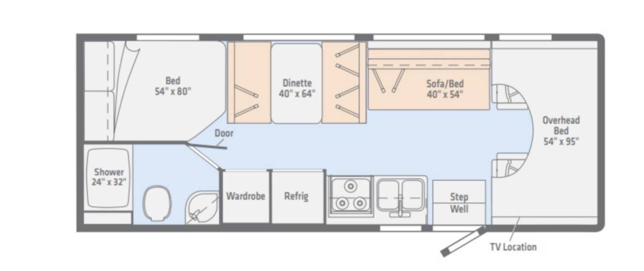 A photo of this 2018 Winnebago OUTLOOK 25J