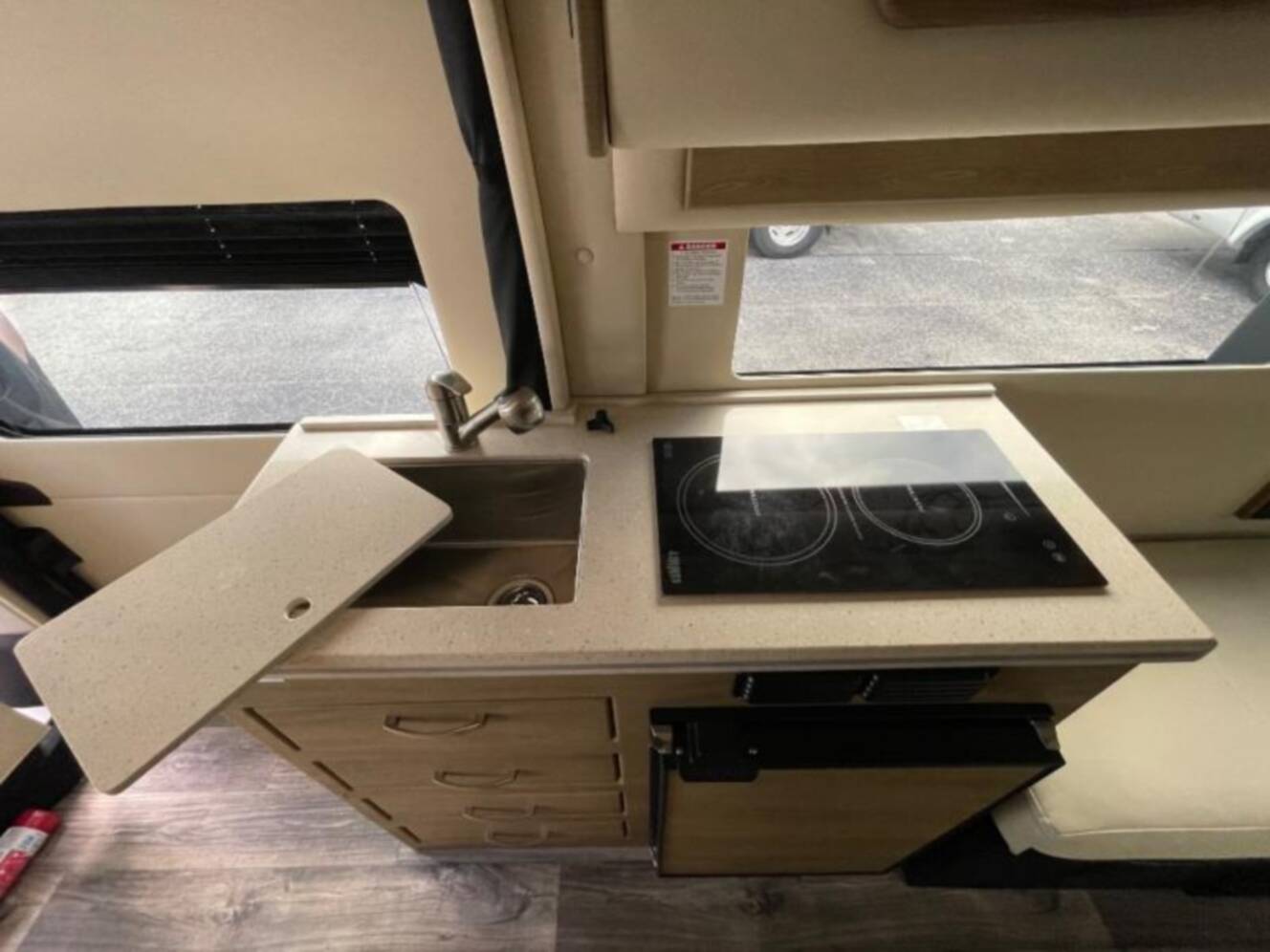 A photo of this 2025 Midwest Automotive Designs Legend FSL TWIN SOFA