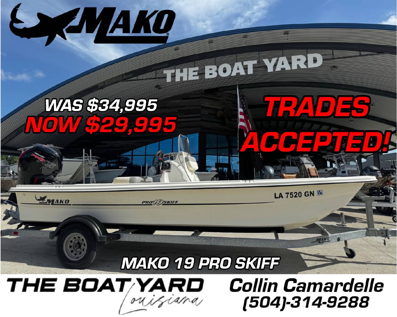 A photo of this 2021 Mako Pro Skiff 19 CC
