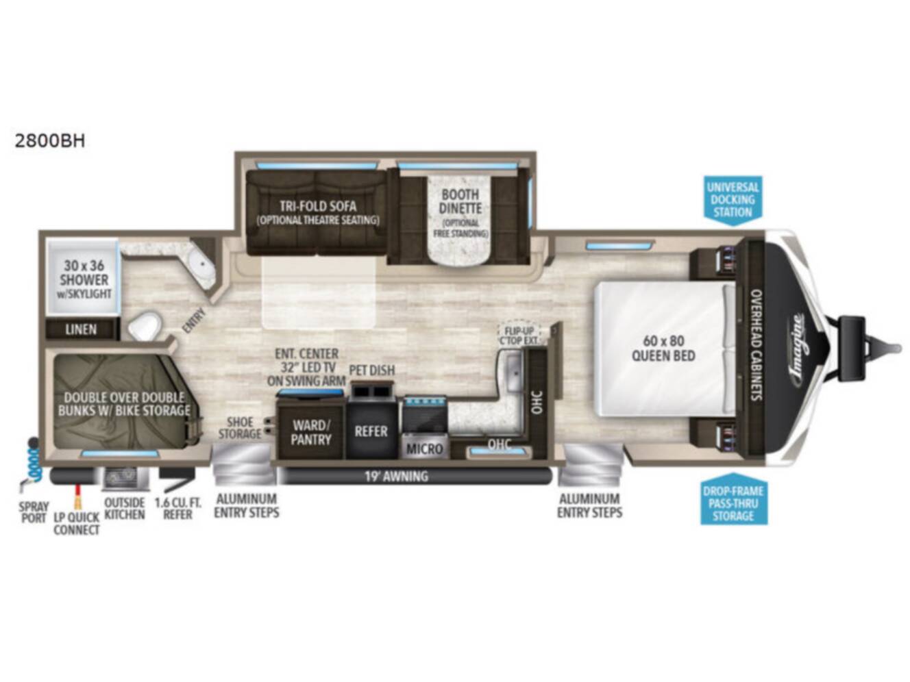 A photo of this 2019 Grand Design Imagine 2800BH