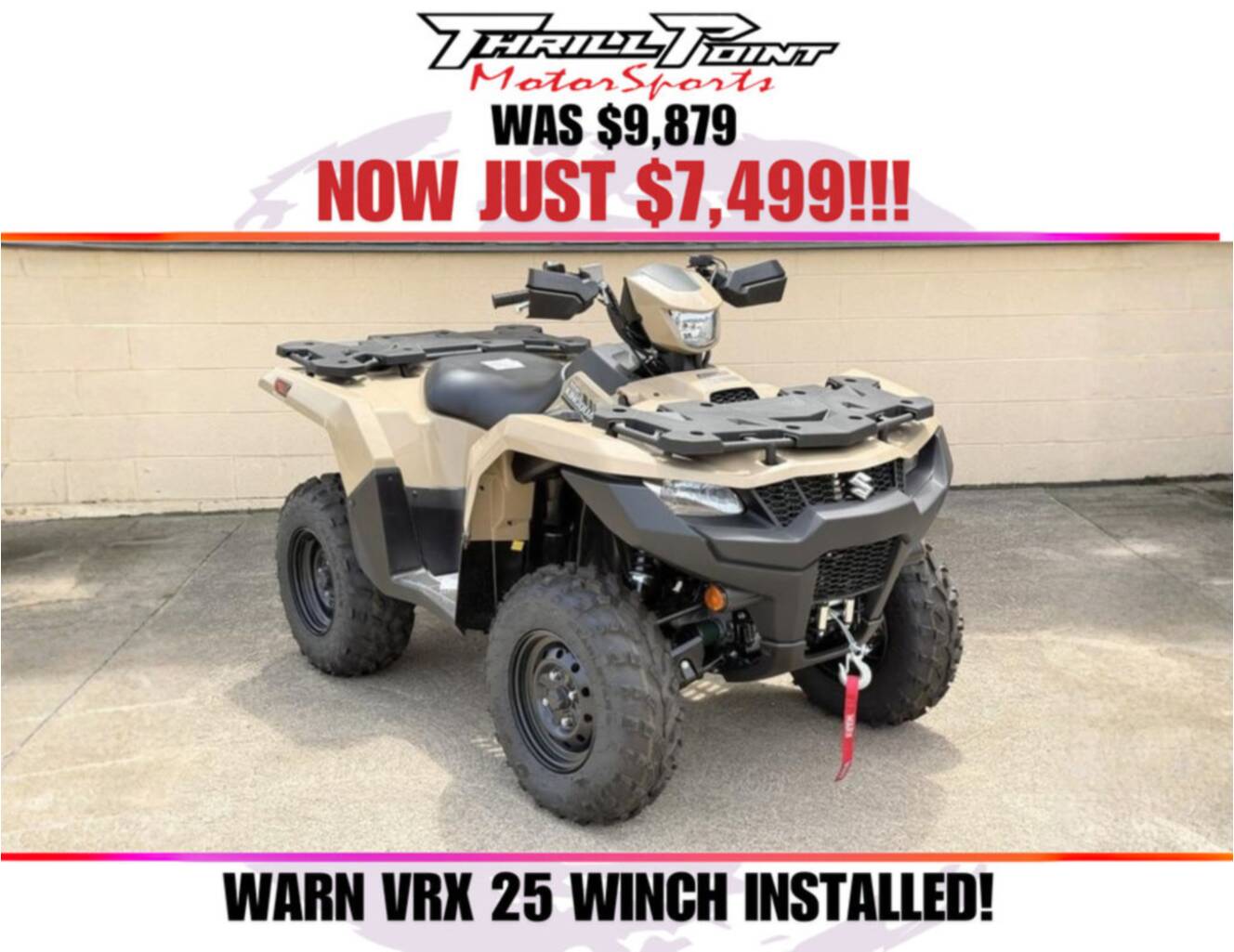 A photo of this 2025 Suzuki KingQuad 500AXi Power Steering