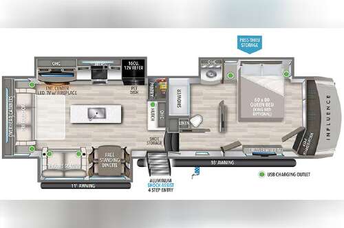 2024 Grand Design INFLUENCE 3503GK in dover FL