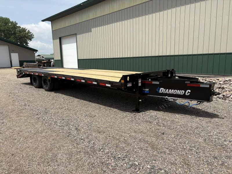 2025 Diamond C Trailers 28' Pintle Hitch Flatbed - PX210 in Renville, MN
