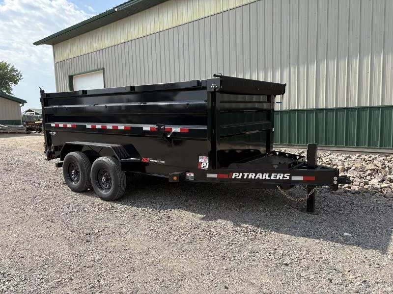 2026 PJ Trailers 14'x83" Low Pro High Side Dump - DM142 in Renville, MN