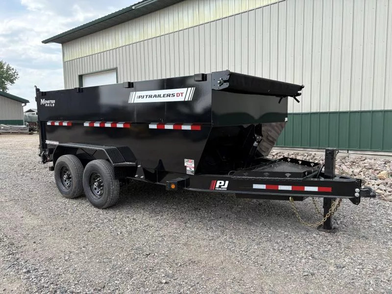 2026 PJ Trailers 14'x83" Telescopic High Side Dump Trailer - DT1142 in Renville, MN