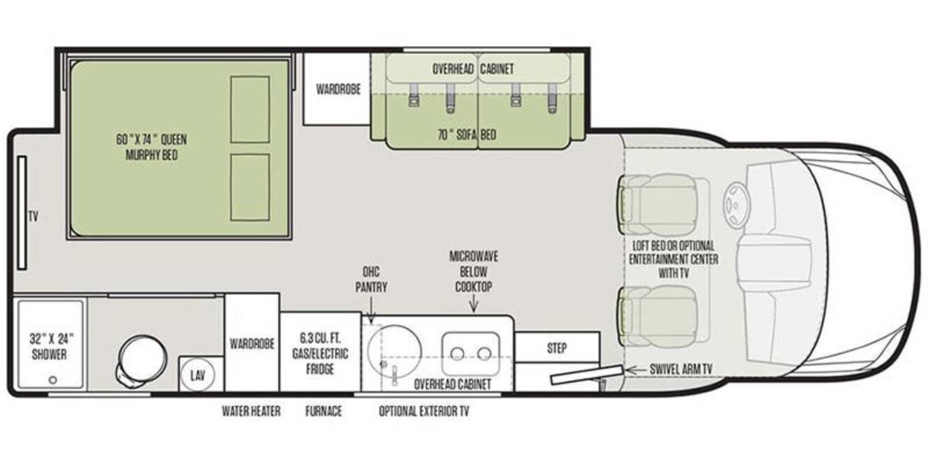 A photo of this 2019 Tiffin WAYFARER 24FW