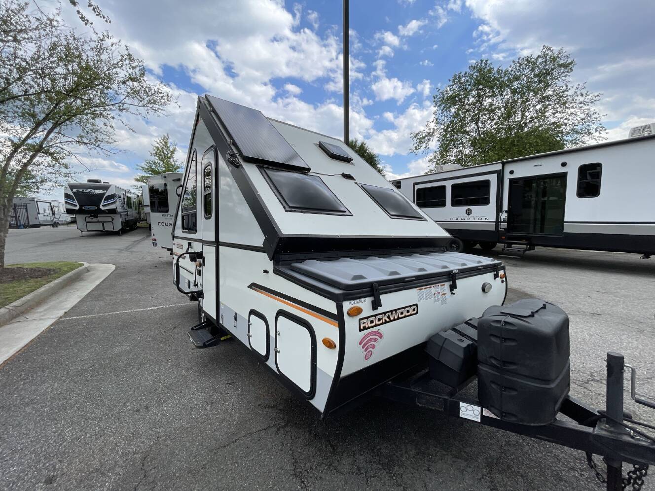 A photo of this 2022 Forest River ROCKWOOD HARD SIDE A122S