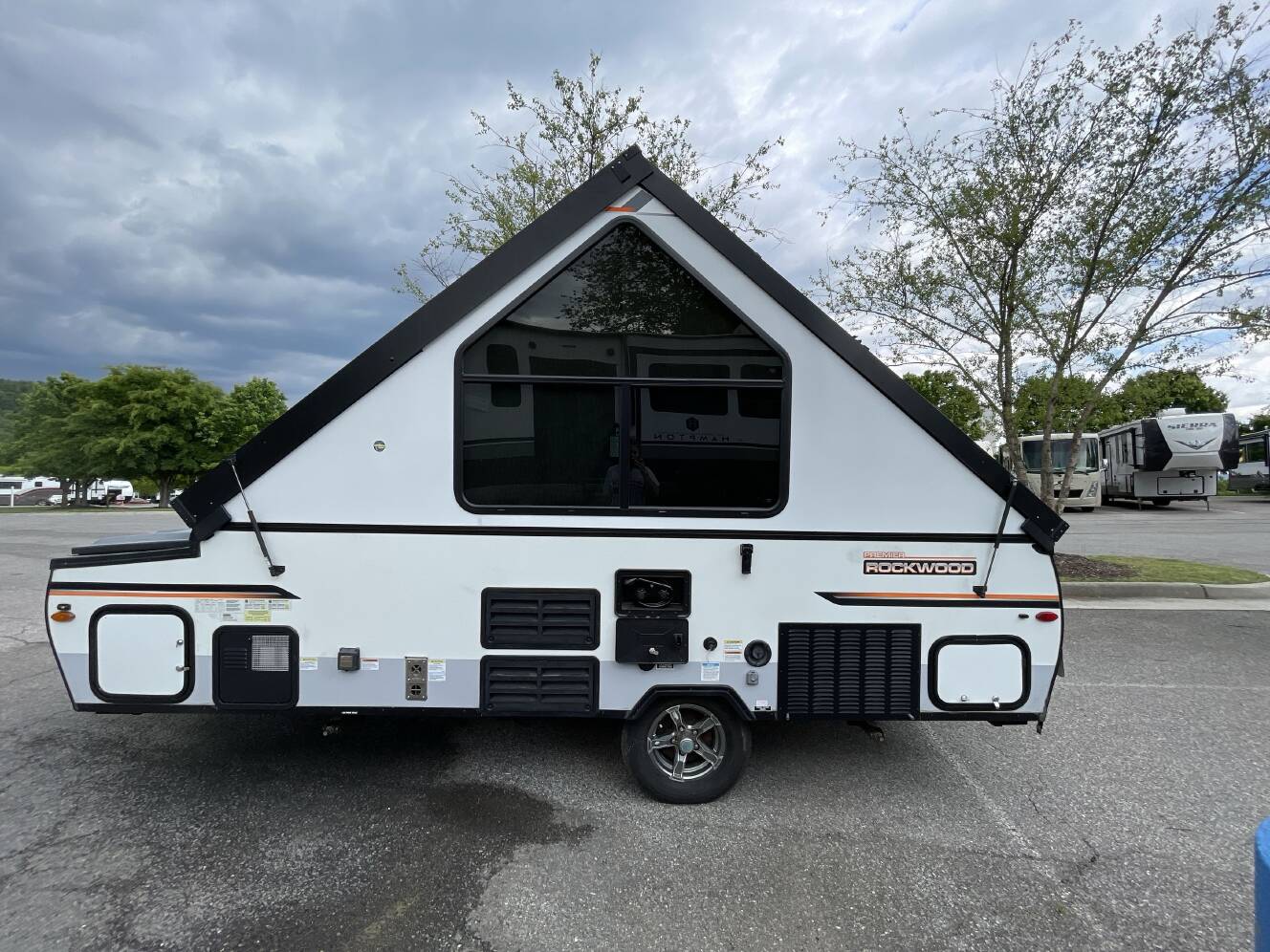 A photo of this 2022 Forest River ROCKWOOD HARD SIDE A122S