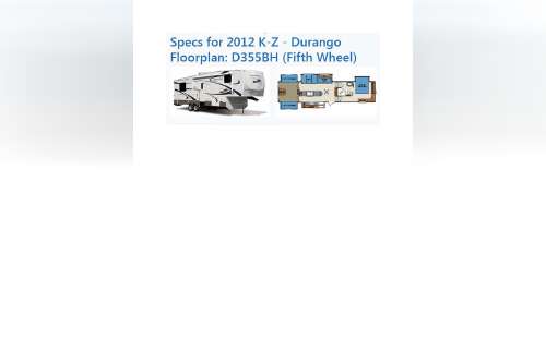 2012 K-Z DURANGO 355BH in egg harbor twp NJ