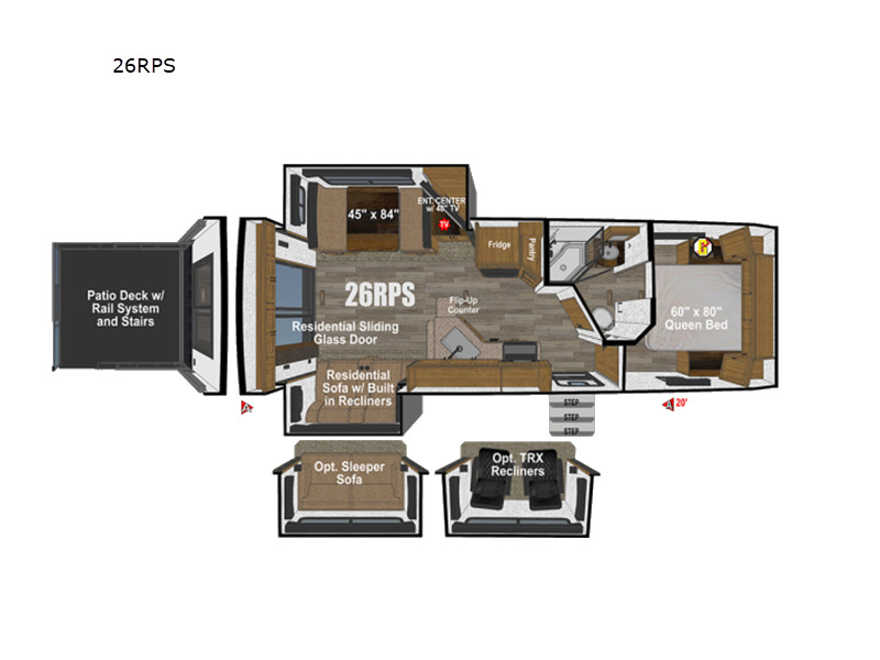 2026 Outdoors Rv Back Country Series MTN TRX Titanium Series 26RPS in adamsburg PA