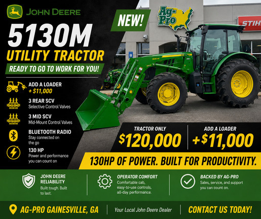 John Deere 5130M in Gainesville, GA