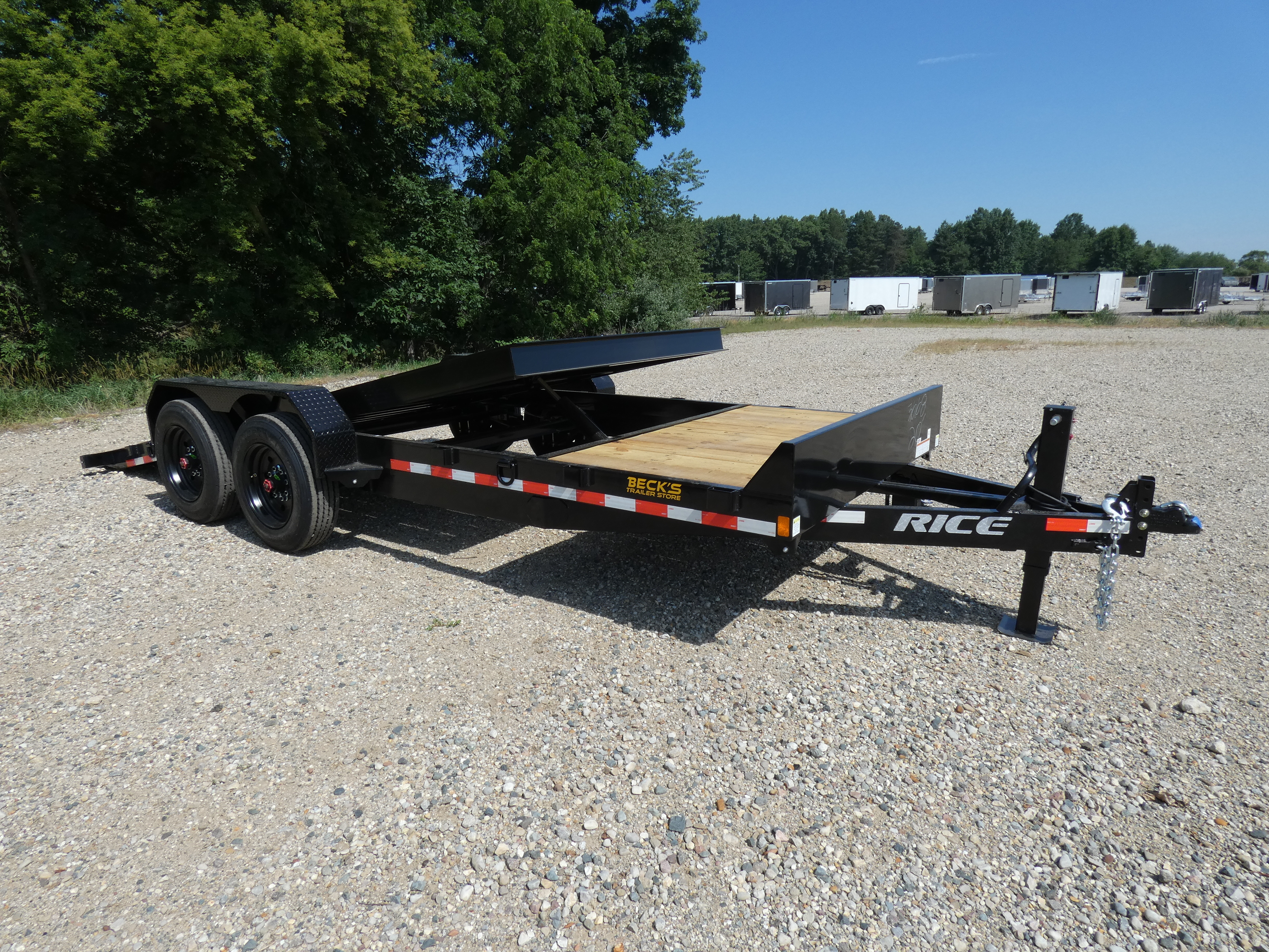 2026 Rice Trailers 7' x 20' Tilt Deck Equipment Trailer - 8k Axle Upgrade in Saint Johns, MI