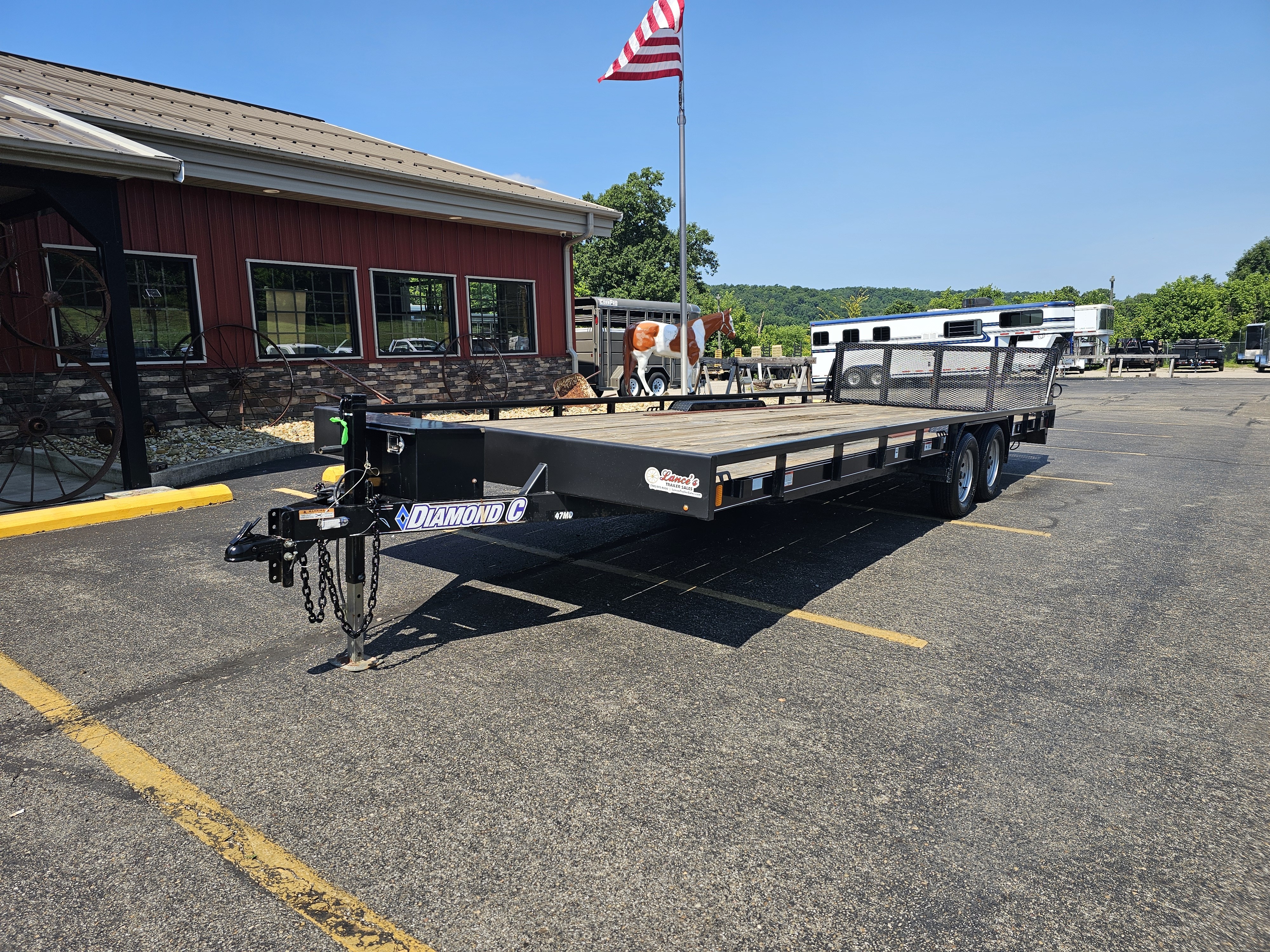 2017 Diamond C 24' Mid Deck Utility Trailer in Athens, OH
