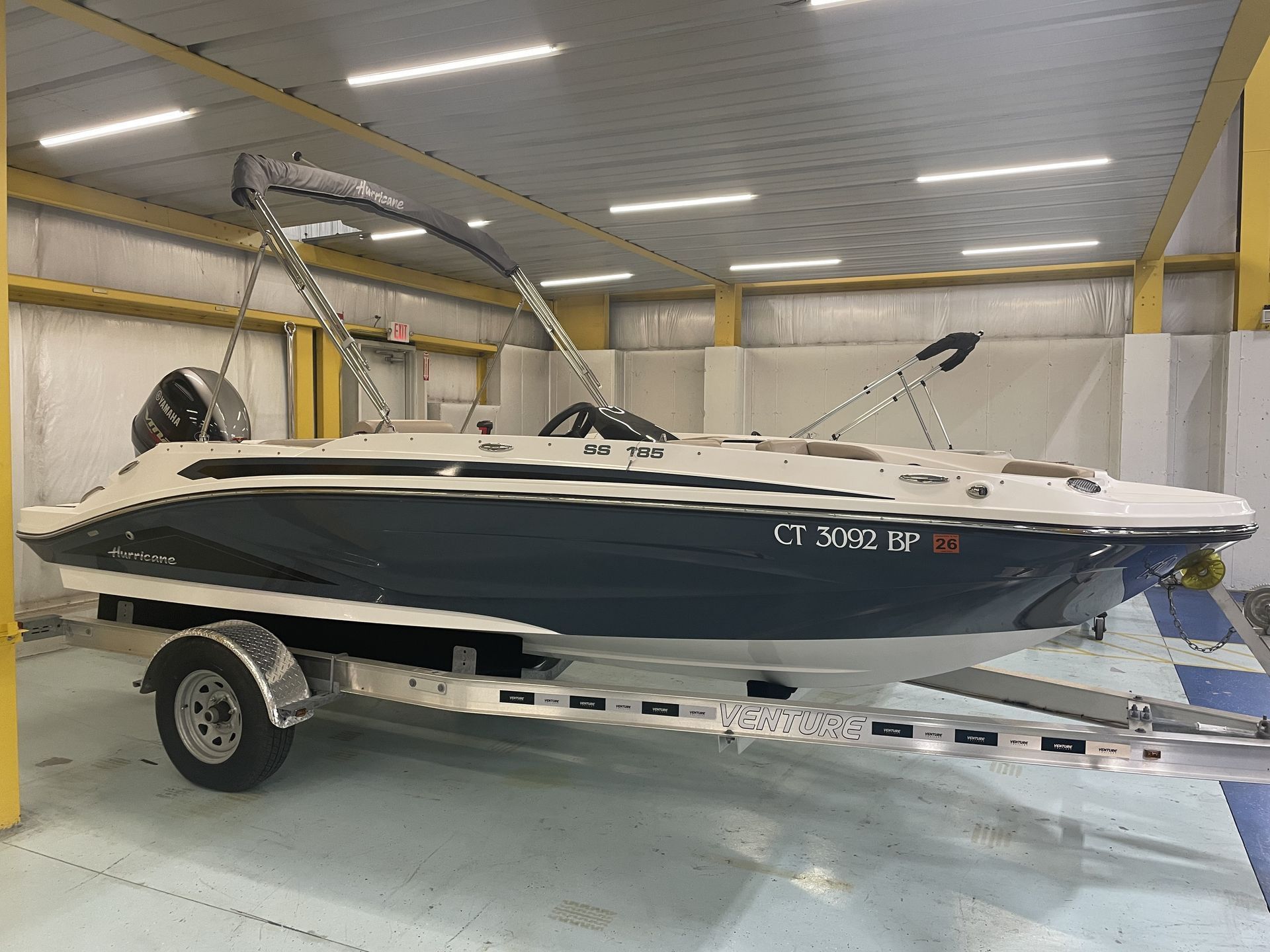 2023 Hurricane SunDeck Sport 185 OB in brookfield CT