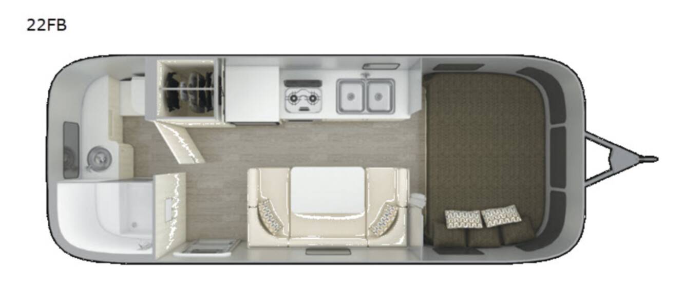 A photo of this 2019 Airstream Sport 22FB