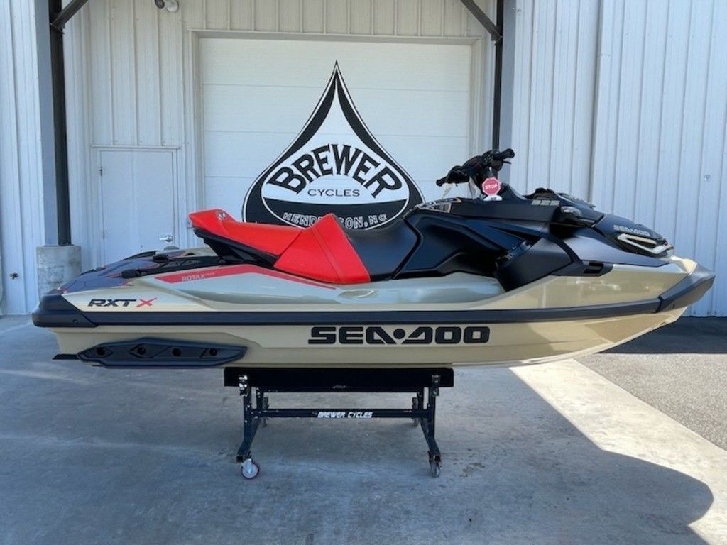 2025 Sea-Doo RXT-X 325 Metallic Tan / Lava Red Premium X 325 in Henderson, NC