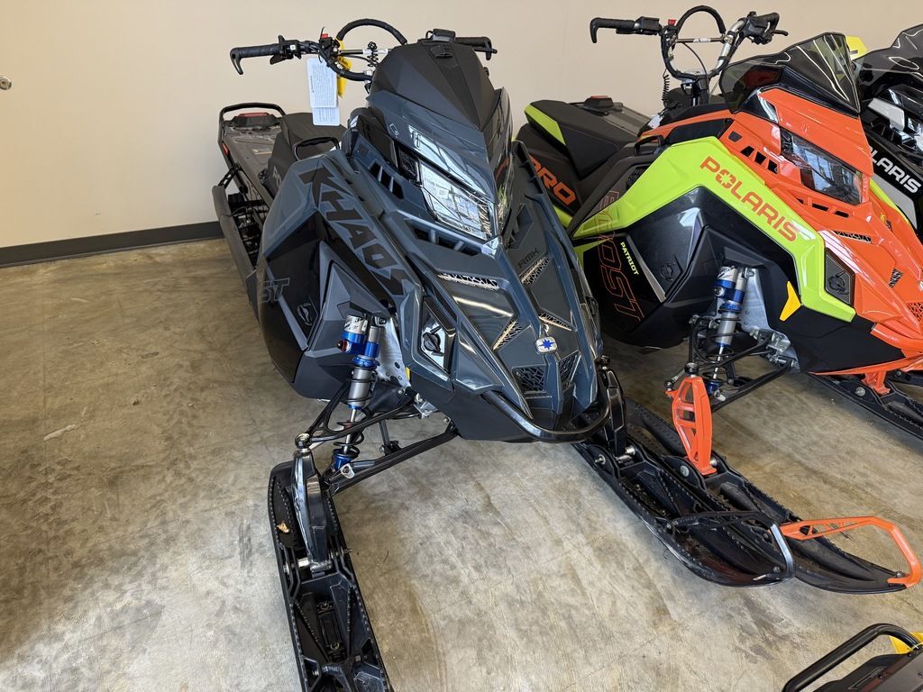 2026 Polaris® Patriot Boost RMK Khaos 155 Gloss Black / Blue Dusk in rochester MN