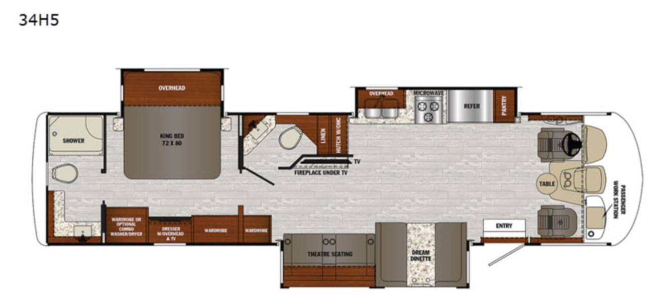 A photo of this 2020 Forest River Rv Georgetown 5 Series 34H5