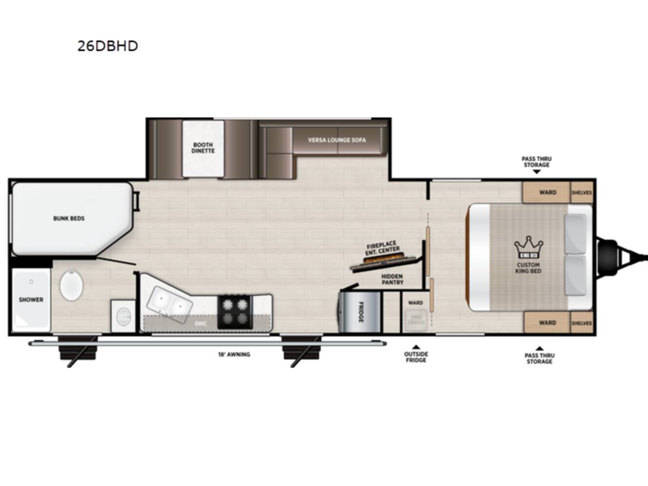 A photo of this 2027 Forest River Rv Salem 26DBHD