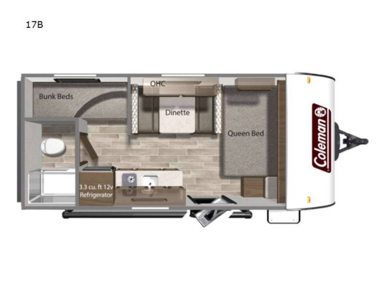 A photo of this 2024 Dutchmen Rv Coleman Lantern LT Series 17B