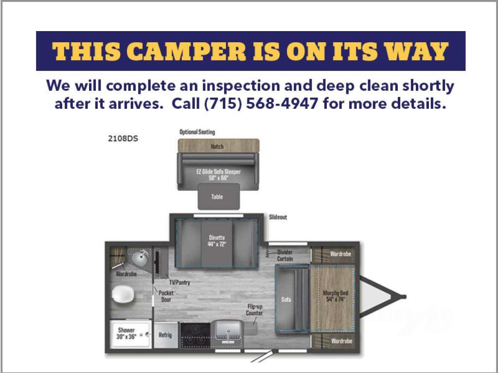 2022 Winnebago Industries Towables Micro Minnie 2108DS in bloomer WI