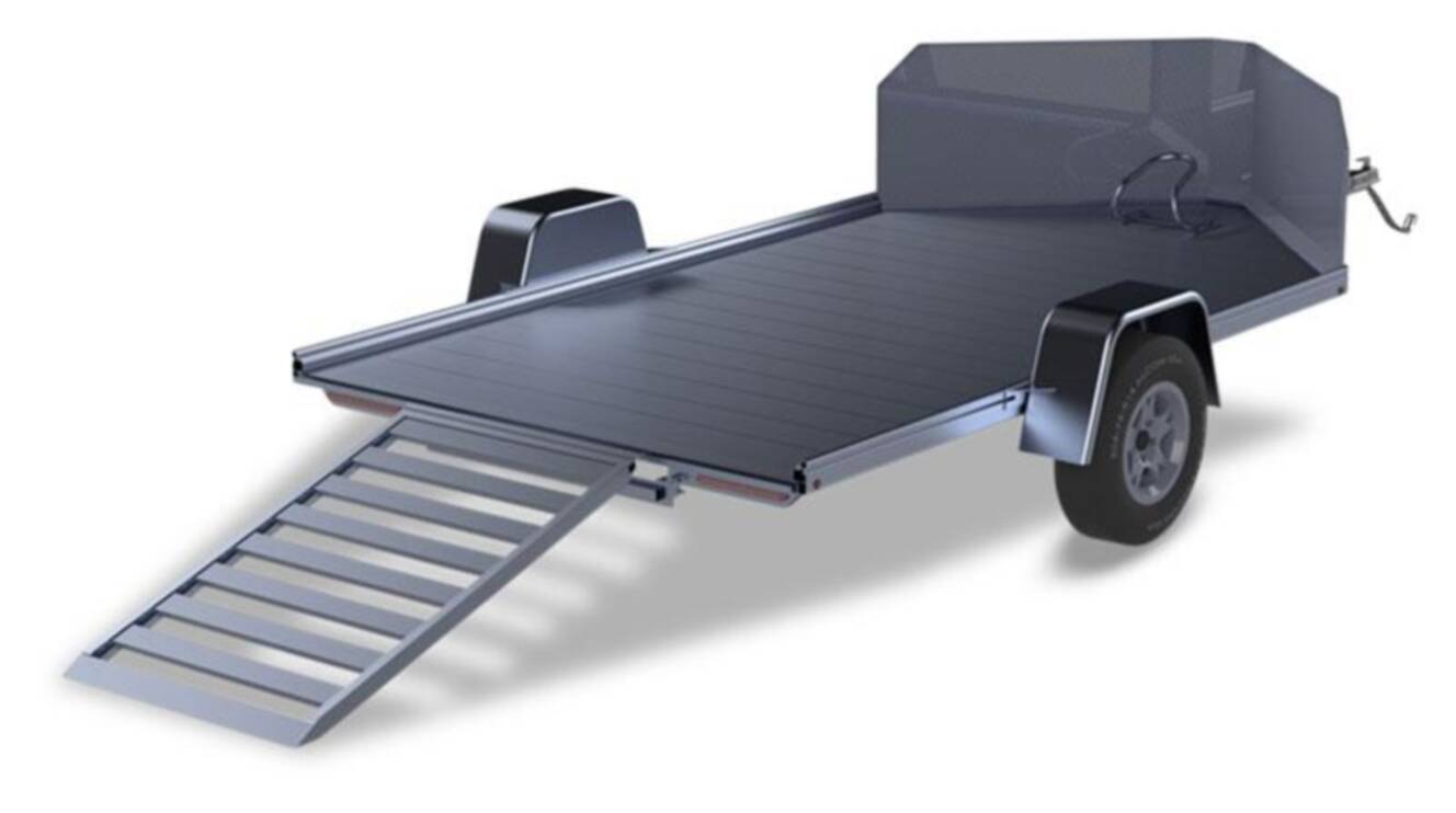 A photo of this 2024 Polaris Trailers Open Motorcycle 2.0 Trailers 96 in.