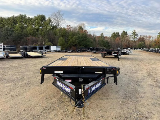 2026 SURE-TRAC 8.5X24 Powder Coated 17.6K Power Tilt Deckover Equ in Bangor, ME